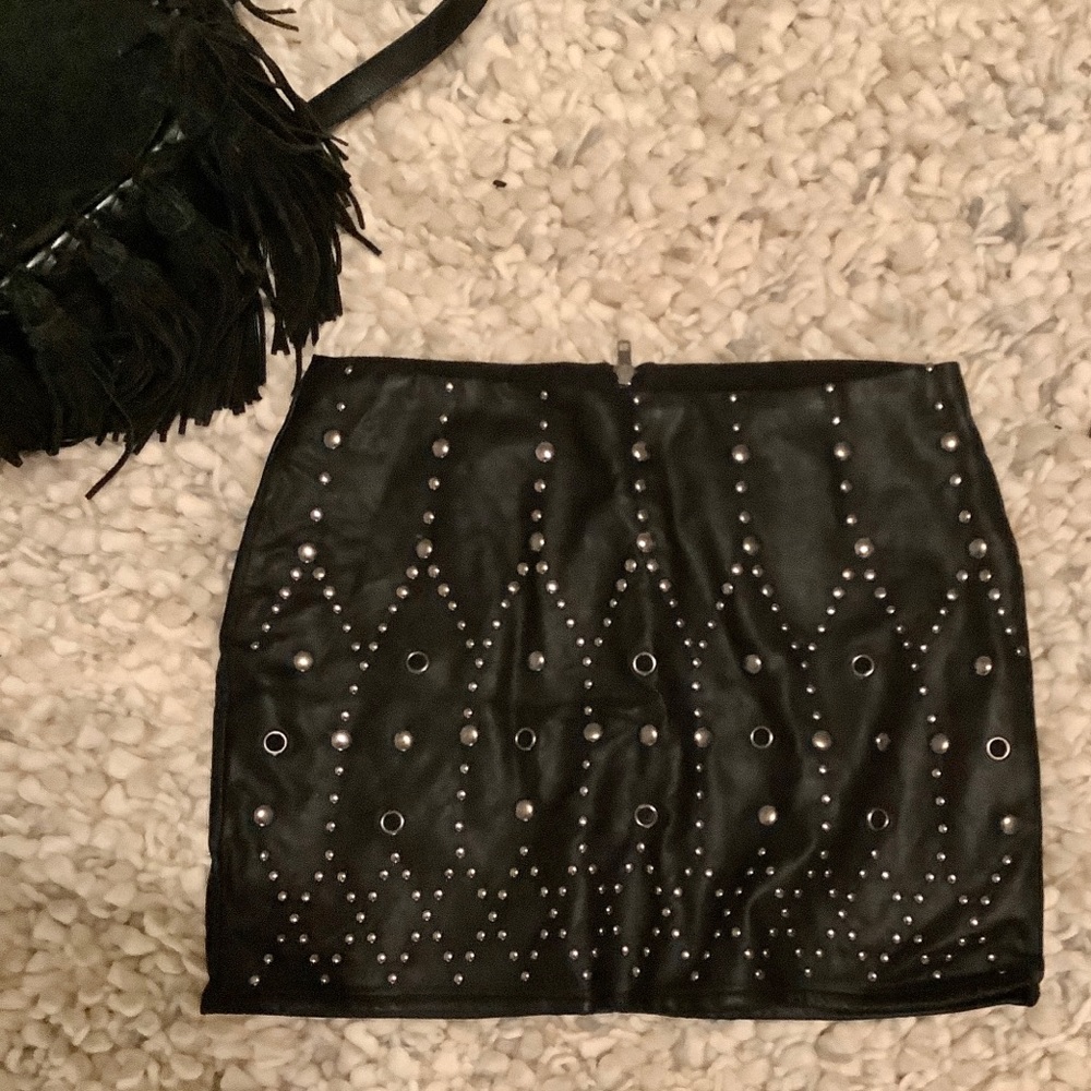Vegan leather skirt size xs